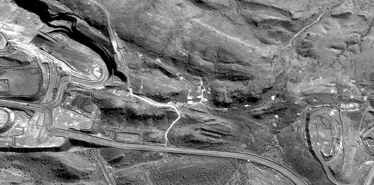 Animation showing the orthorectification process