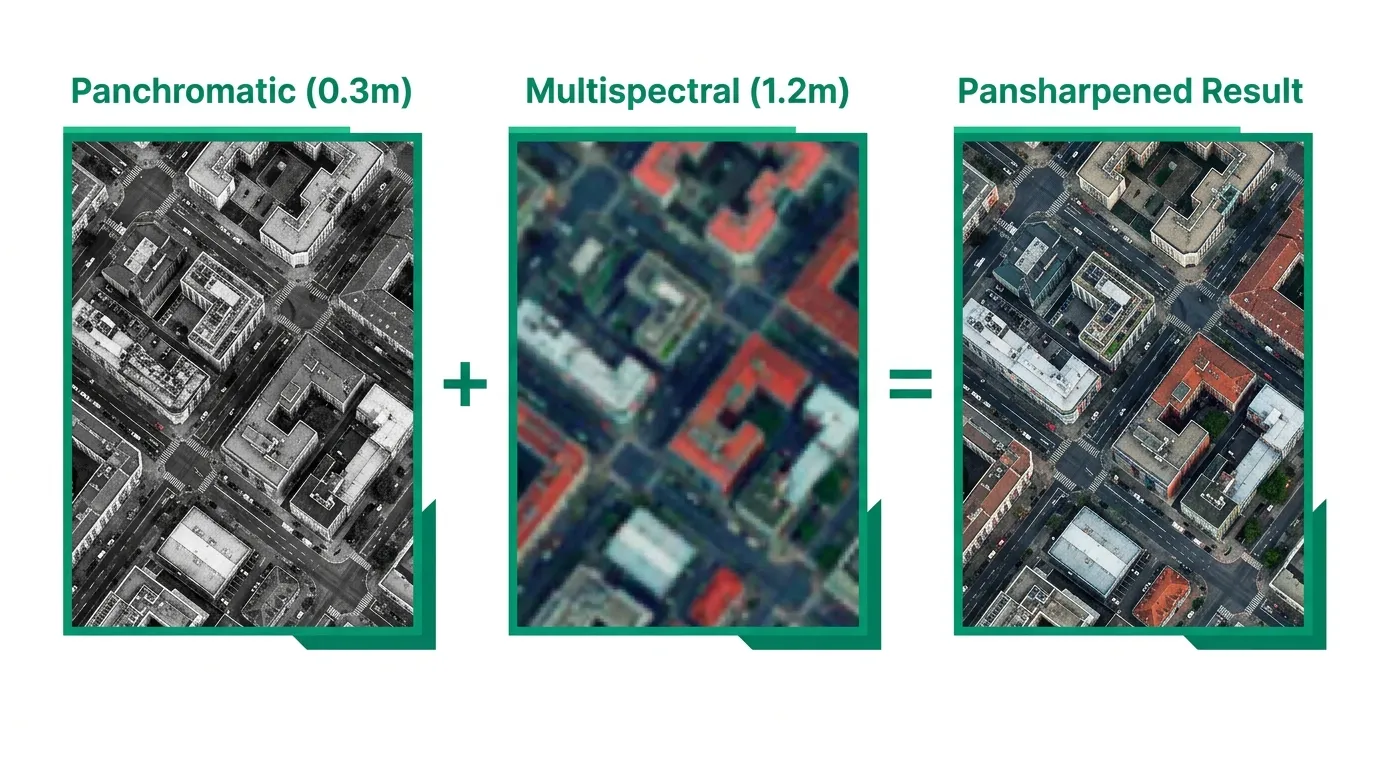 What is Pansharpening in Satellite Imagery?