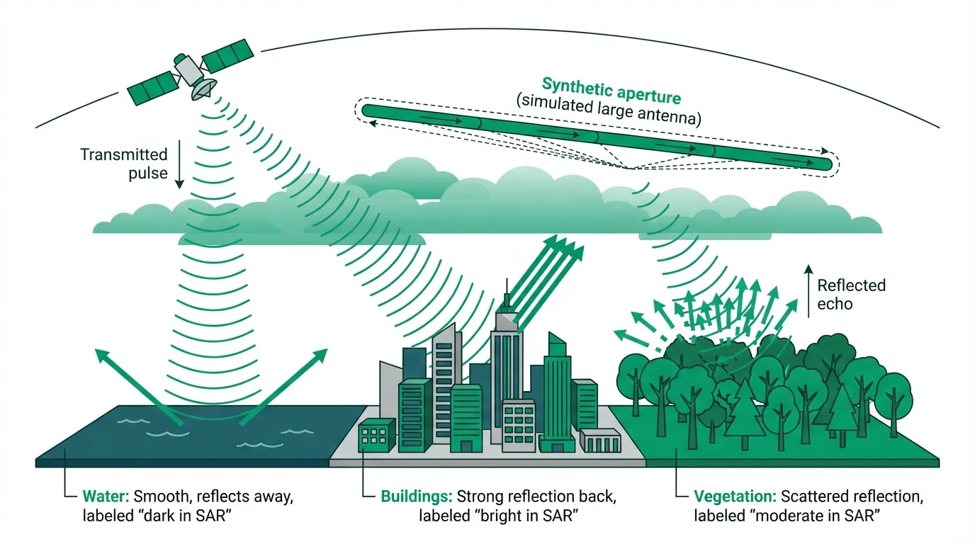 What is SAR Satellite Imagery? How Radar Sees What Optical Can't