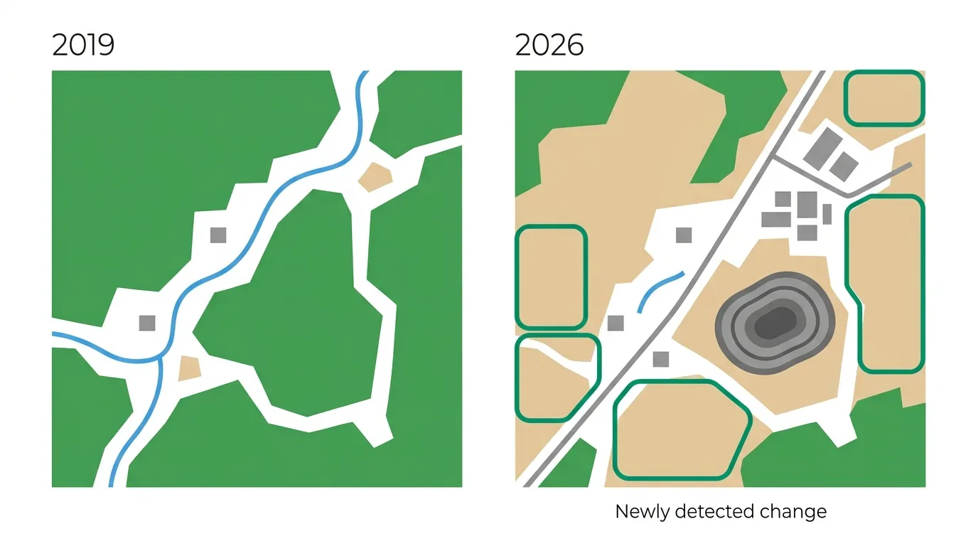 Satellite Change Detection: How to Track Change Over Time