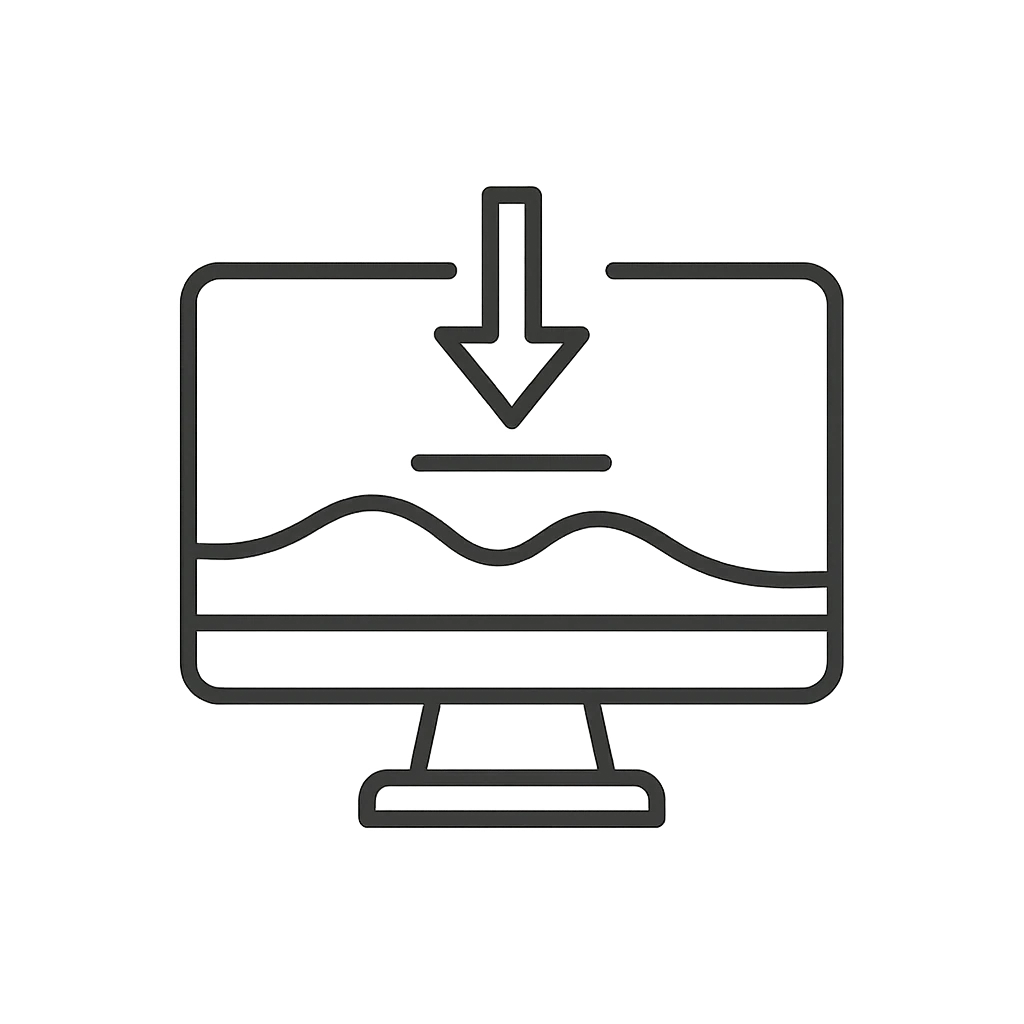 Final delivery of processed imagery