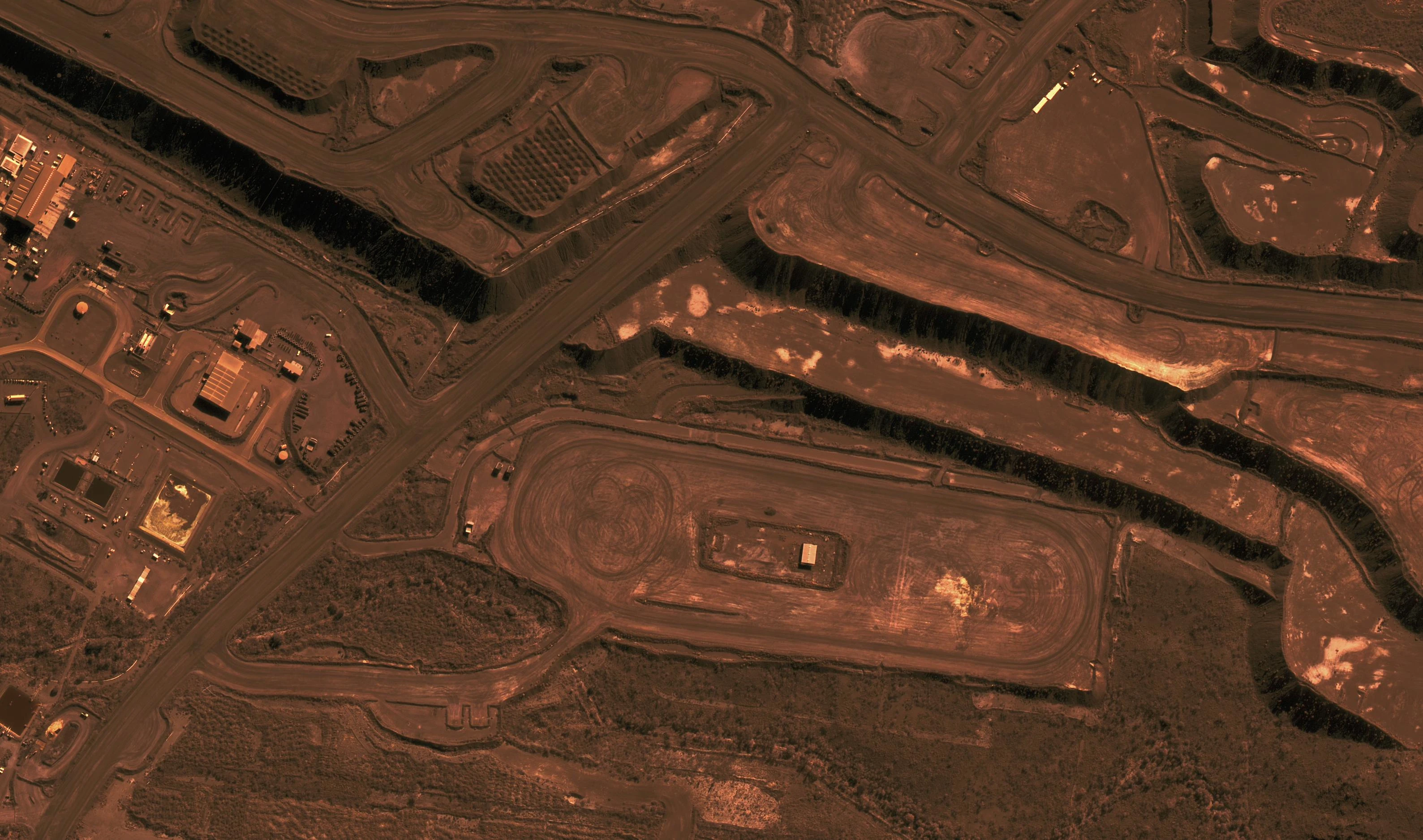 High Resolution Satellite Image of a Mine Site